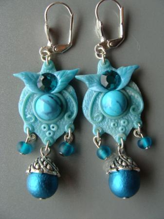 boucles d'oreilles turquoises