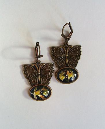 BOUCLES JONQUILLE PAPILLON