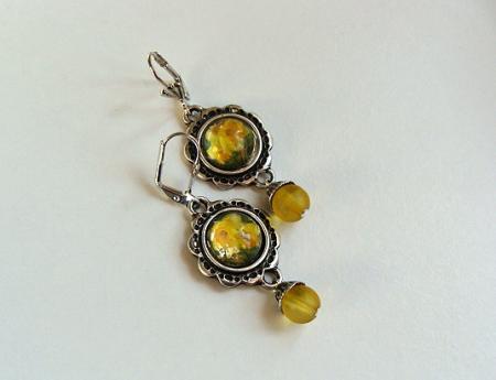 BOUCLES JONQUILLES ARGENTEES